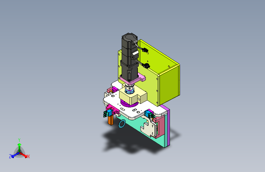 B3849-长城汽车屏幕锁螺丝机（装配图文件名200）