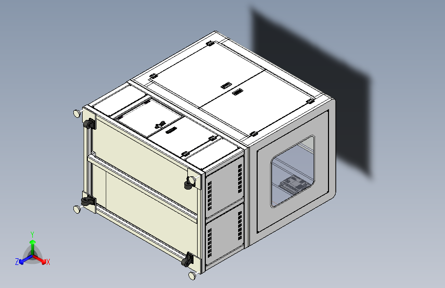 B3903-1200x1650x1900机架非标设备框架台架