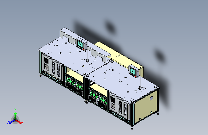 B3958-3270x930x2000机架非标设备框架台架