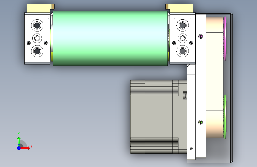 B4153-0.9米0.134米皮带输送机构_STEP_模型图纸下载 – 懒石网