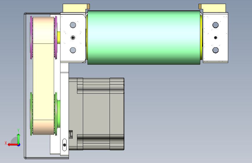 B4153-0.9米0.134米皮带输送机构_STEP_模型图纸下载 – 懒石网
