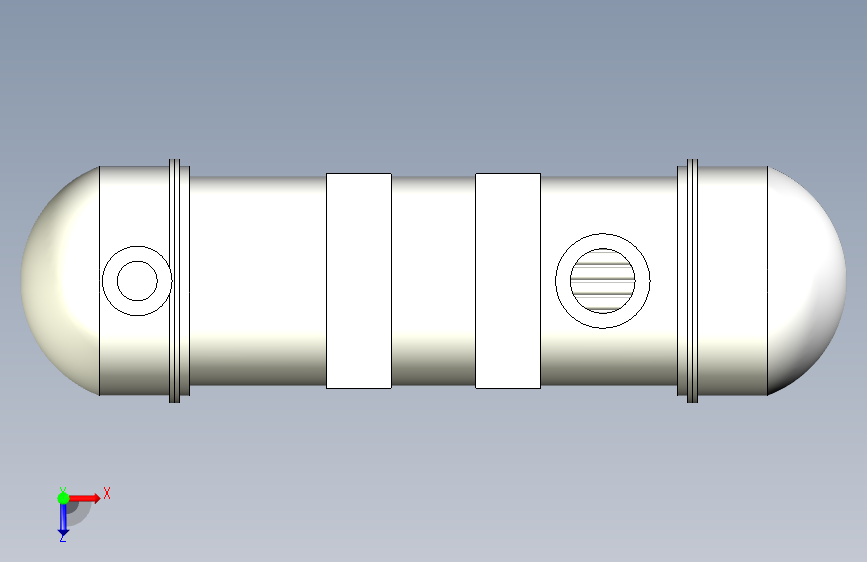 B4398-DN416换热器 俯视图
