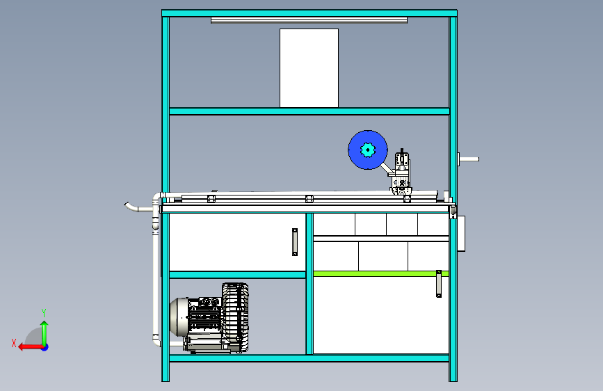 B4410-双面胶贴敷机 背面视图