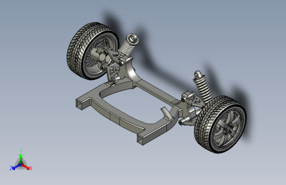 Y0014-悬架+悬挂系统+double-wishbone-suspension-9+STP+IGS