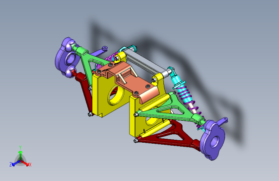 Y0015-悬架+悬挂系统+double-wishbone-suspension-system-2+SW