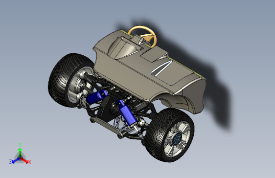 Y0012-悬架+悬挂系统+double-wishbone-suspension+CREO