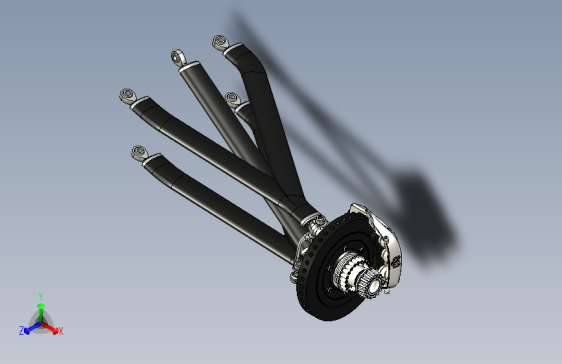 Y0021-悬架+悬挂系统+formula-front-wheel-and-suspension-assembly+STP