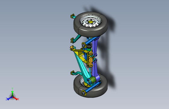 Y0047-悬架+悬挂系统+off-road_vehicl_rear_suspension+STP