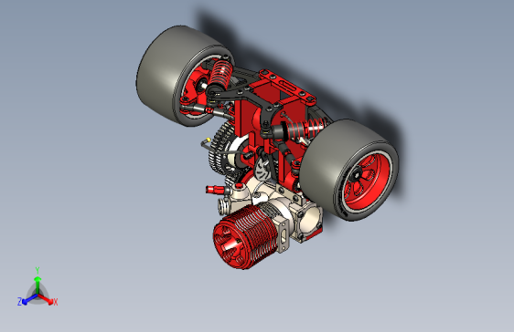Y0052-悬架+悬挂系统+RC+Nitro+Car+1_8+rear+suspension+STP