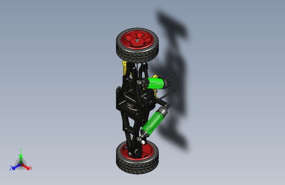 Y0053-悬架+悬挂系统+rc-car-front-suspension-and-transmission+SW