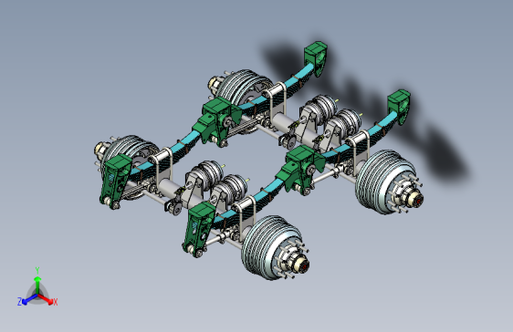 Y0057-悬架+悬挂系统+reyco-4-spring-60k-suspension+STP+IGS