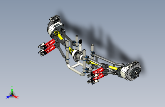 Y0058-悬架+悬挂系统+Super+ATV+Suspension+STP