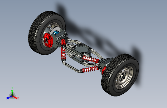 Y0084-悬架+悬挂系统+ATV+Suspension+Concept+stp