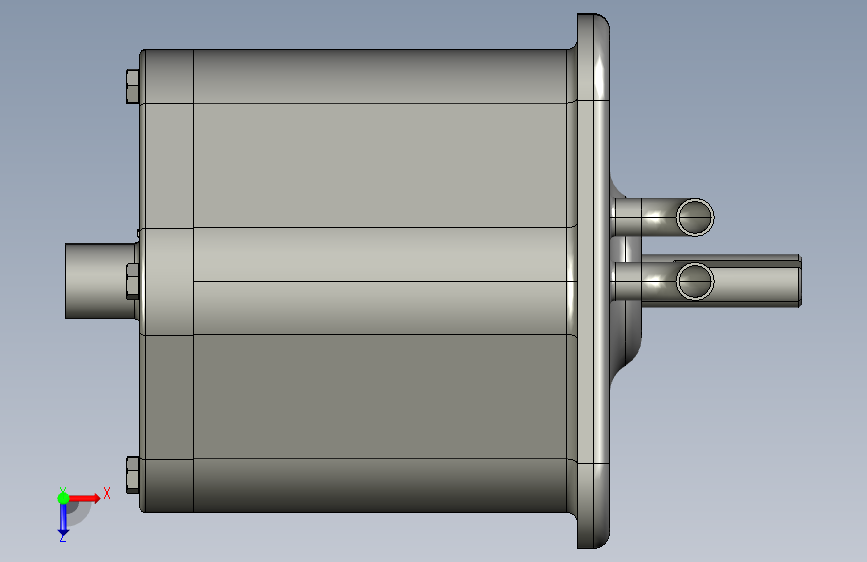 Y0198-泵+Variable+Axial+Piston+Pump+STP 俯视图