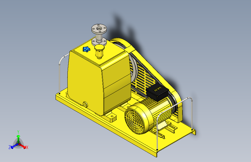 Y0205-泵+2-stage-vacuum-pump-1hp+SW+STP