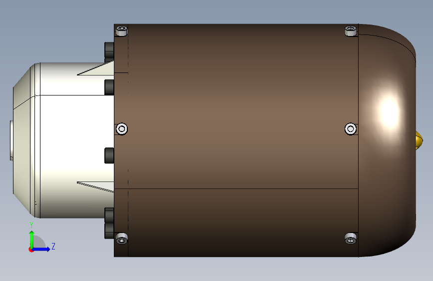 Y0282-航空发动机+rc-plane-helicopter-gas-turbine+STP 左侧视图