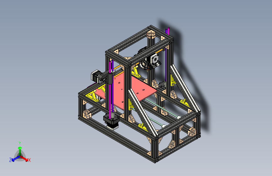 Y0349-3D打印机3d-printer+CATIA