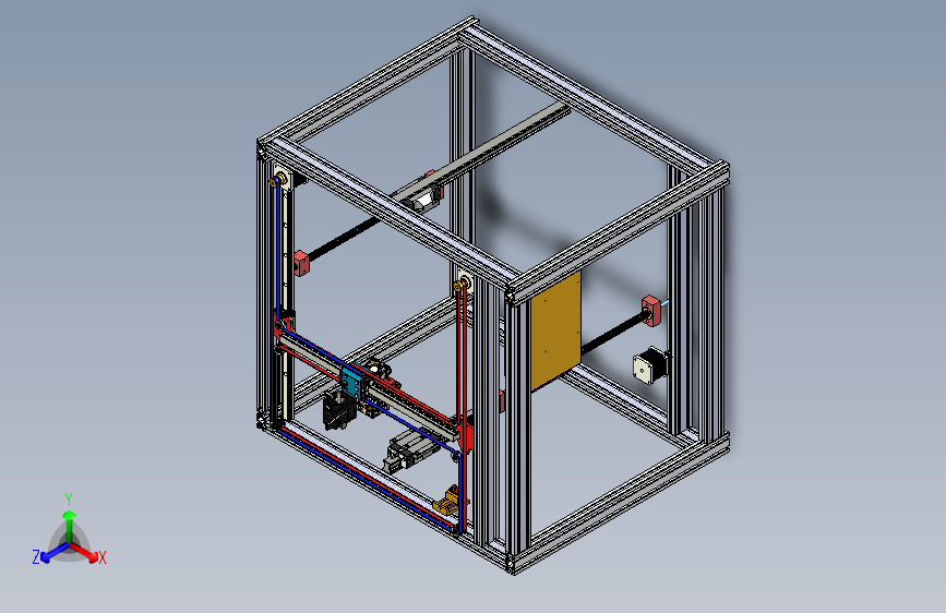 Y0355-3D打印机3d-printer-449+Z+mechanika+STP