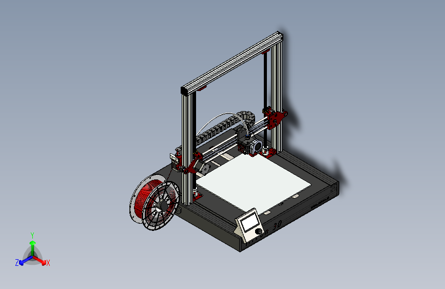 Y0356-3D打印机3d-printer-design-4+STP