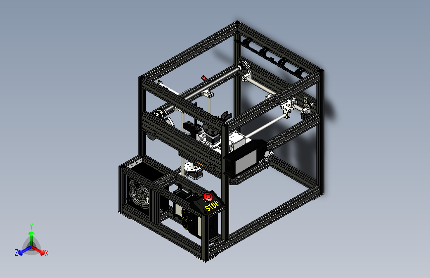 Y0357-3D打印机3d-printer-design-stepup+INVENTOR+STP