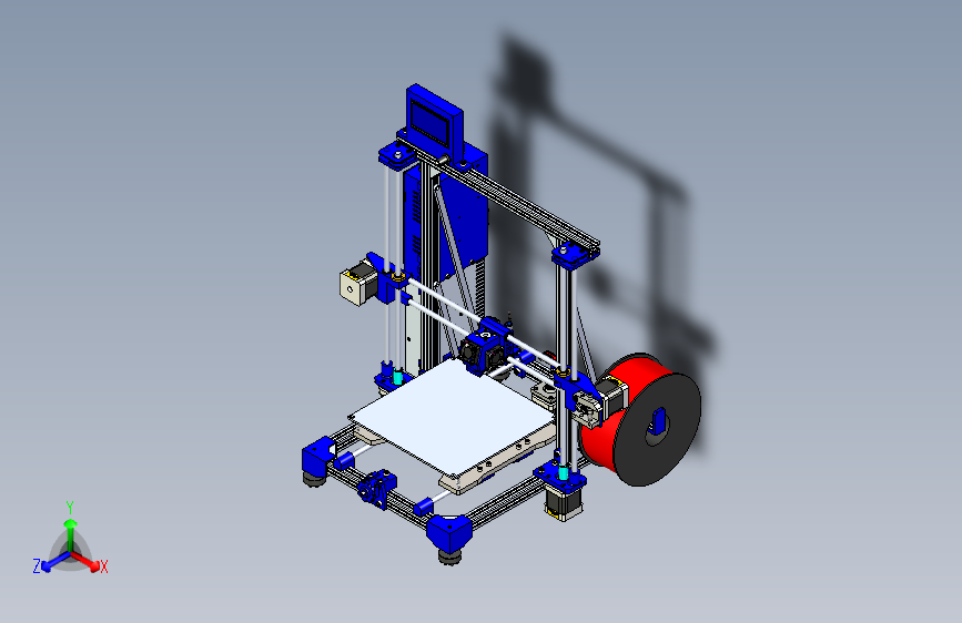 Y0359-3D打印机3d-printer-v2+SW+STP