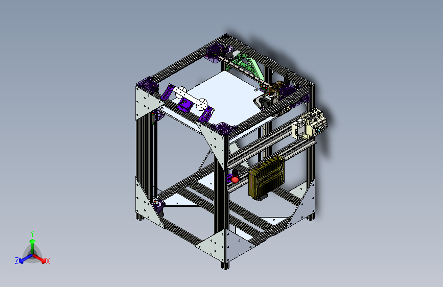 Y0379-3D打印机dximage-corexy-3d-printer+SW+STP