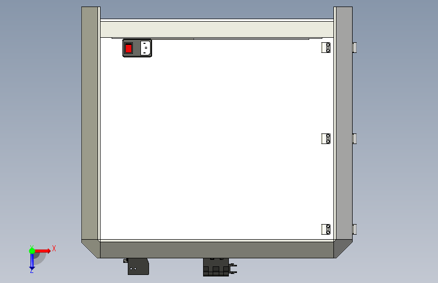 Y0385-3D打印机fdm-printer-void3d+IGS 俯视图
