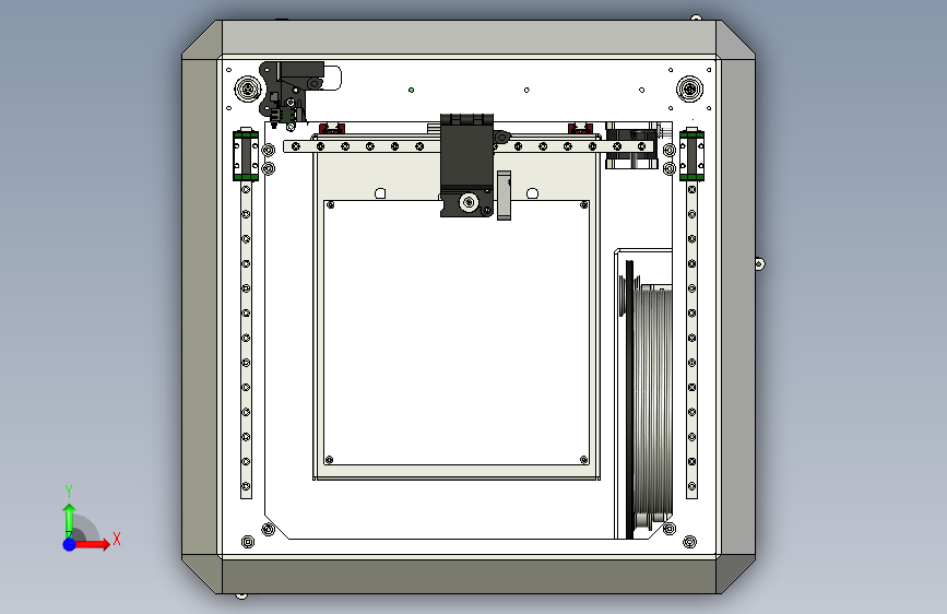 Y0385-3D打印机fdm-printer-void3d+IGS 正面视图