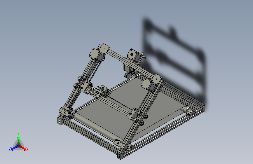 Y0397-3D打印机moving-bed-3d-printer-mb3dp+STP