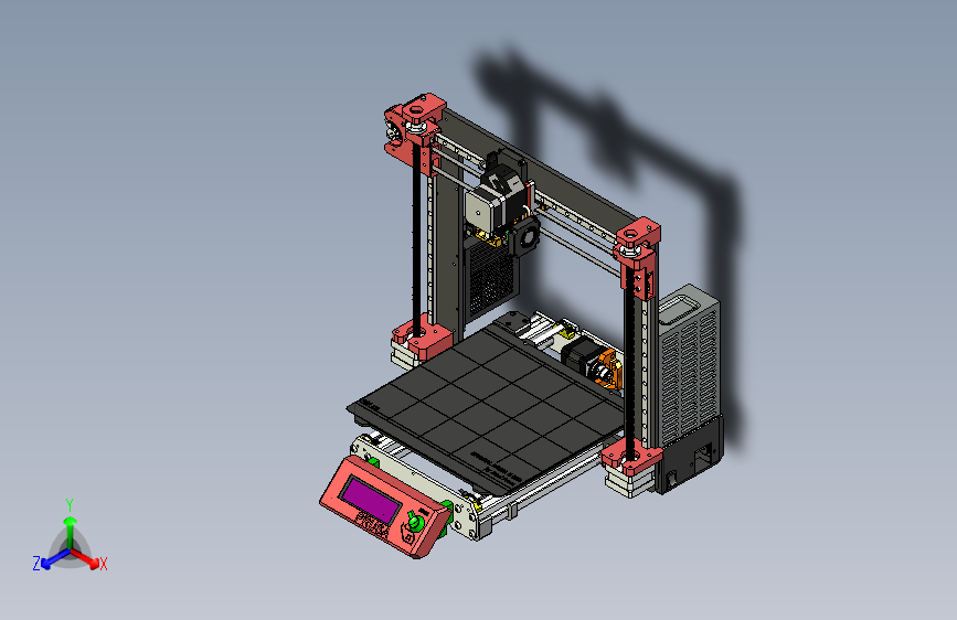 Y0580-Prusa+i3+MK3s-3d打印机