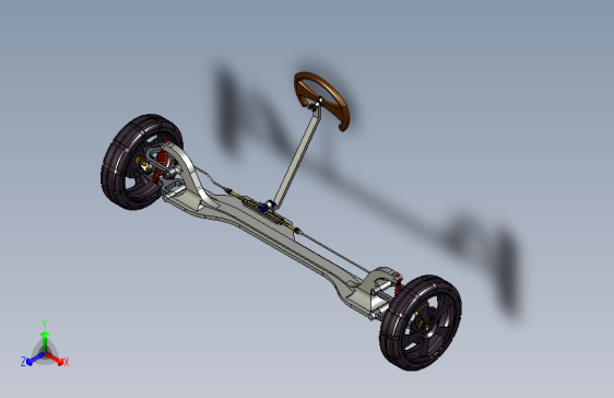 Y0628-转向系统+car-steering-assembly+CREO