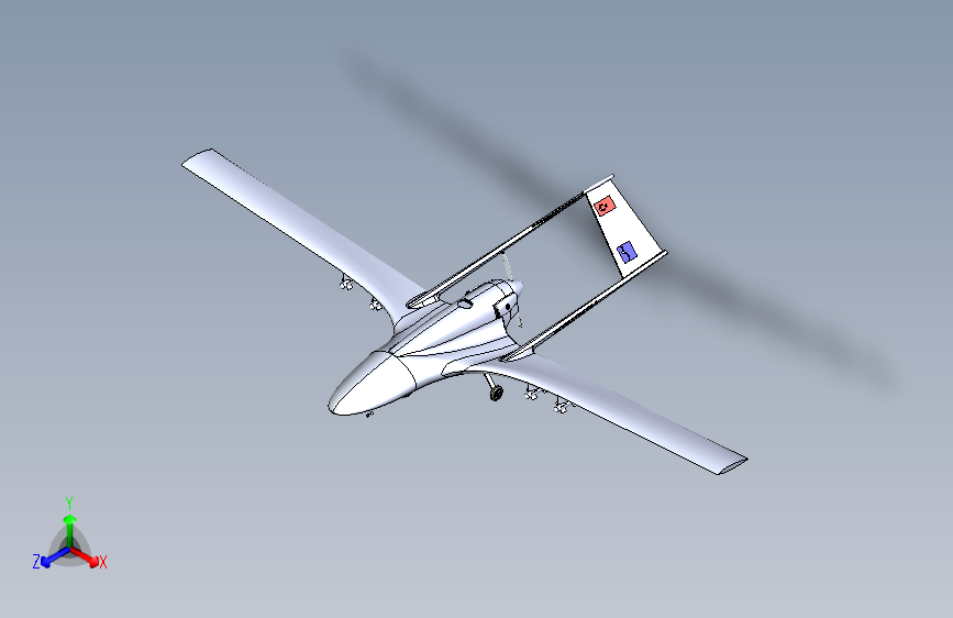 Y0649-无人机+bayraktar-tb-2-unmanned-combat-aerial-vehicle+SW+STP
