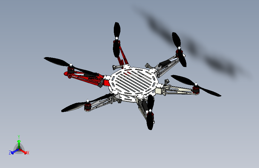 Y0664-无人机+dji-f550-f450-landing-gear+SW