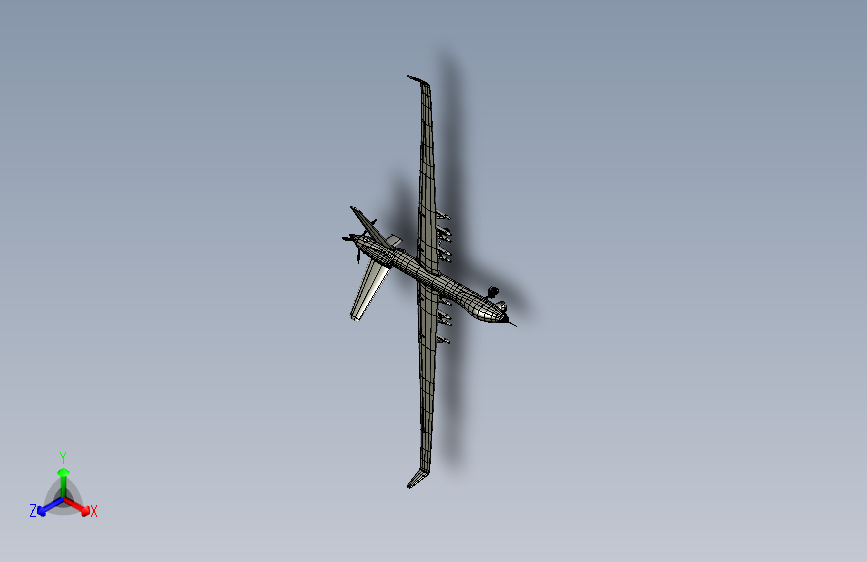 Y0741-无人机+mq-9-reaper-predator-b+STP