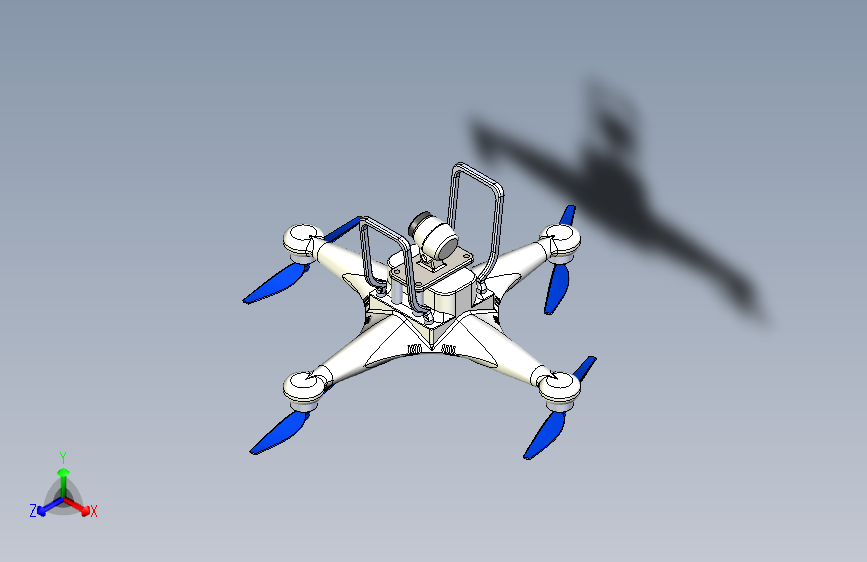 Y0757-无人机+quadcopter-drone+SW+STL