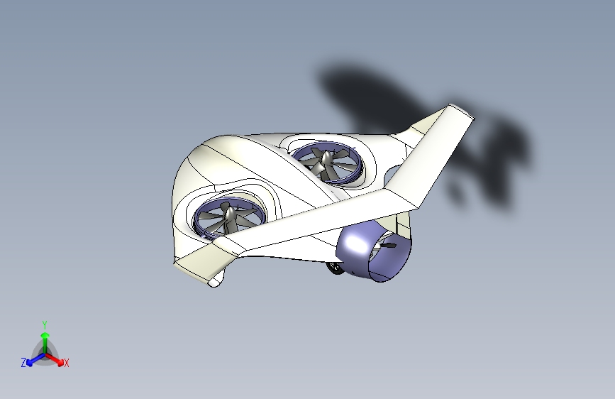 Y0780-无人机+terrafugia-tf-x-flying-wing-concept-1+13+STP