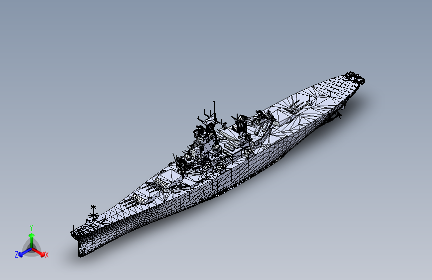 Y0824-轮船+军舰+uss-new-jersey-1+2+STP+SW+X_T