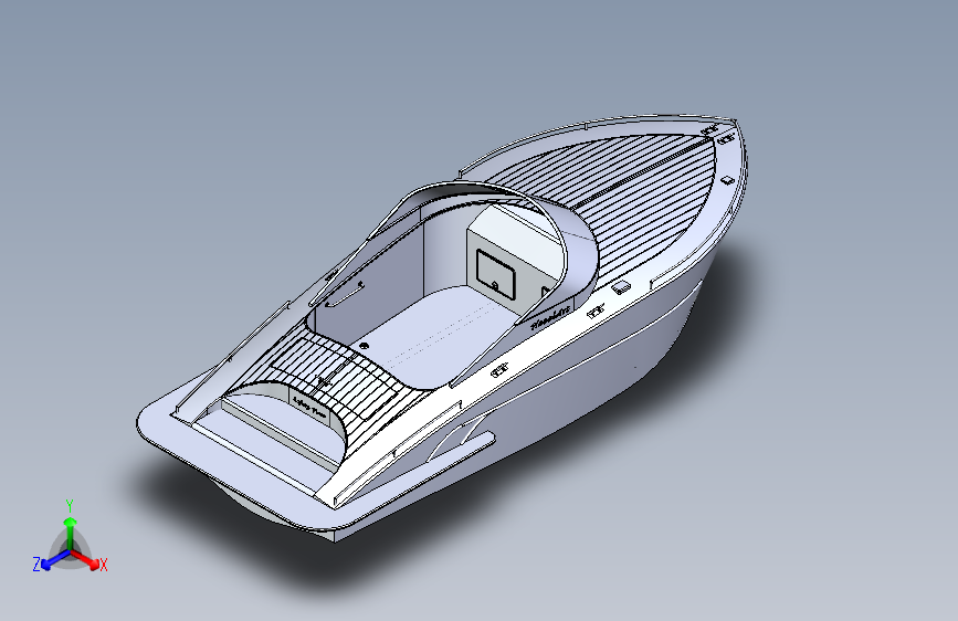 Y0830-轮船+军舰+wooden-speedboat-navalart-1+3+STP+IGS