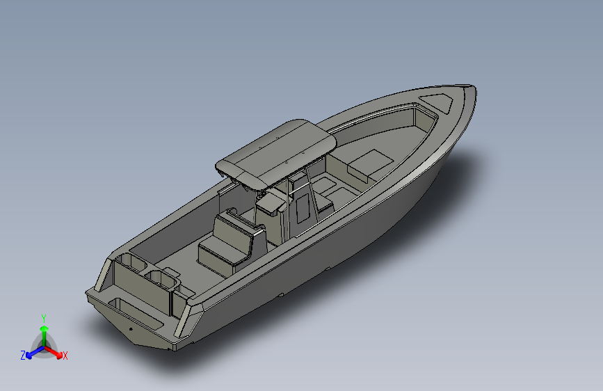 Y0840-轮船+军舰+10-meters-fishing-boat-1+7+STP+IGS