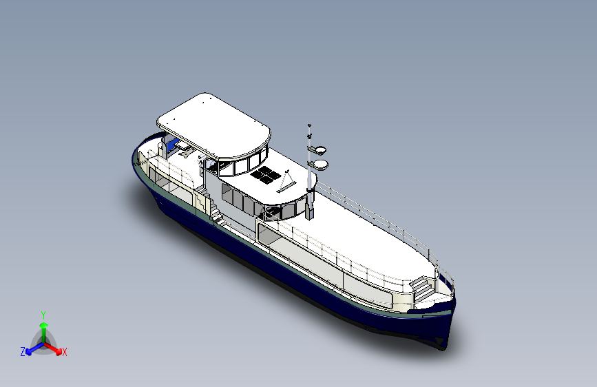 Y0847-轮船+军舰+21-meter-classic-river-boat-prototype-model-1+1+SW