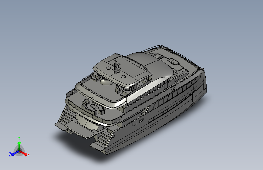 Y0849-轮船+军舰+25-meter-catamaran-1+11+STP+IGS