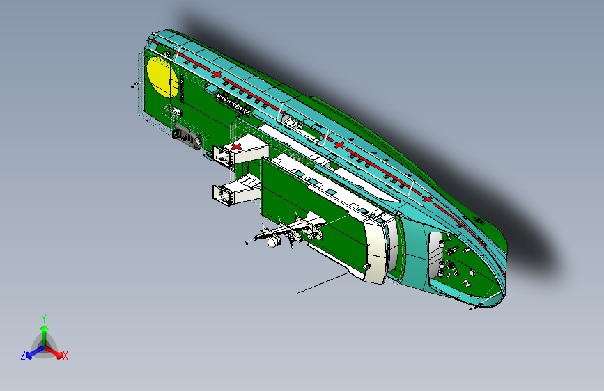 Y0864-轮船+军舰+ambulance-vessel-1+3+STP