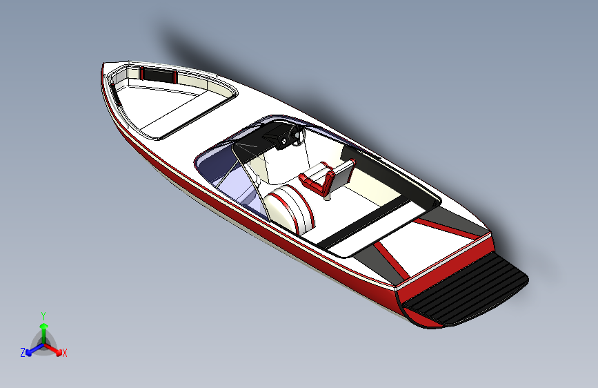 Y0876-轮船+军舰+boat-ver2+STP+IGS+STL