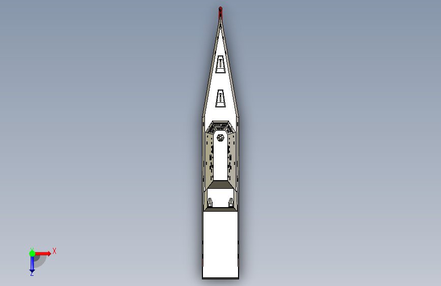 Y0887-轮船+军舰+ddg-1000+STP+SW+STL 俯视图