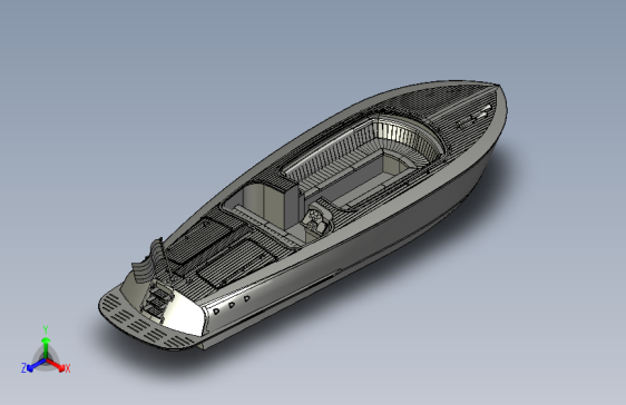 Y0921-轮船+军舰+motor-boat-2+2+STP