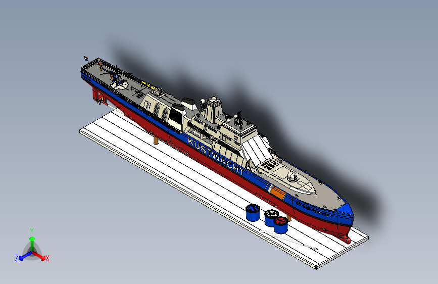 Y0920-轮船+军舰+modelkit-kustwacht-1+11+SW