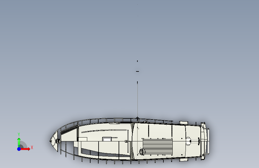 Y0931-轮船+军舰+pilar-model-in-1-12-scale-1+33+STP 正面视图