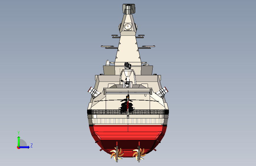Y0971-轮船+军舰+tcg-istanbul-destroyer-1+29+STP+SW 背面视图