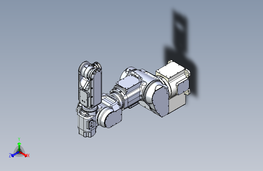 Y0988-那智工业机器人+nachi+mr20+7axis+industrial+robot+stp