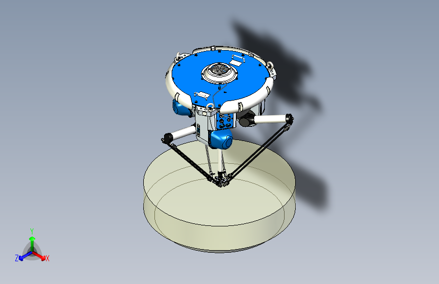 Y1059-B04-Delta蜘蛛手机械人3D模型